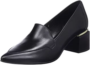 Czółenka - usha BLACK LABEL Loafer-czółenka ze skóry damskie 15024523, czarny, 39 eu - grafika 1