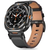 Akcesoria do smartwatchy - TECH-PROTECT DELTA PRO SAMSUNG GALAXY WATCH ULTRA (47 MM) LEATHER BLACK - miniaturka - grafika 1