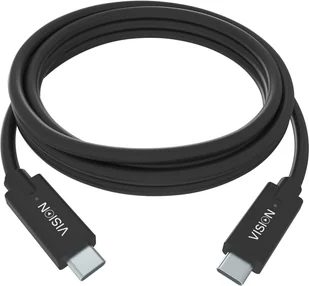 VISION 2m Black USB-C Cable - Kable USB VISION 2m Black USB-C Cable - Kable USB - miniaturka - grafika 1