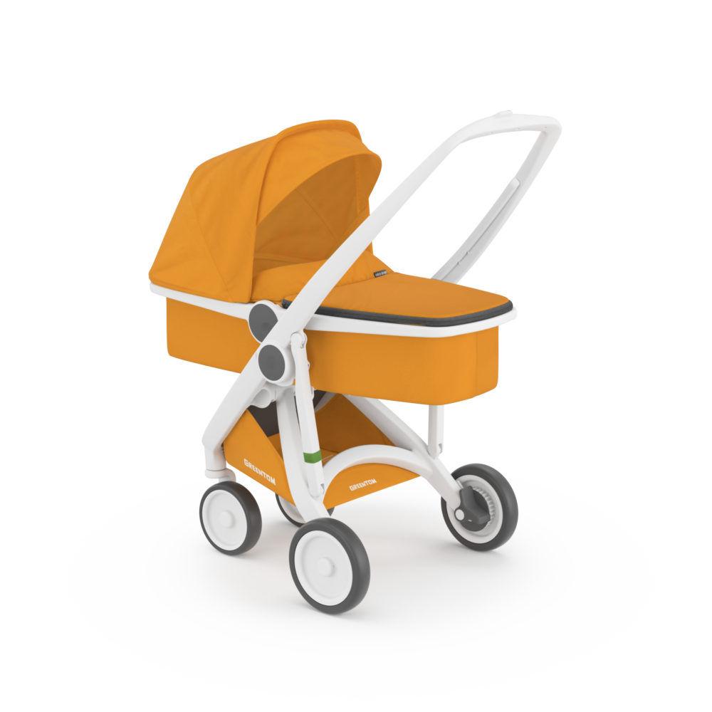 Wózek Greentom Carrycot white - sunflower