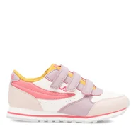 Buty dla dziewczynek - Sneakersy Fila Orbit Velcro Low 1010785-13160 Kolorowy - miniaturka - grafika 1