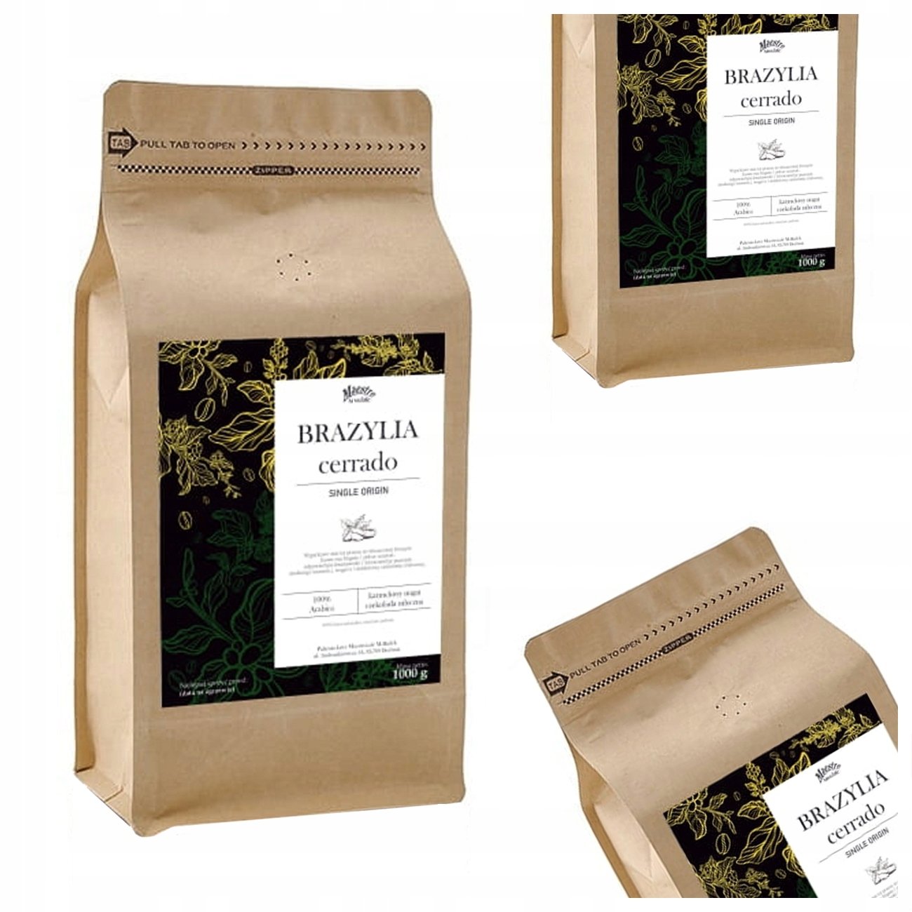 Kawa Ziarnista Maestro Speciale Brazylia Cerrado 1KG [100% Arabica]