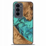 Etui i futerały do telefonów - Bewood Drewniane etui do Oppo Reno 12 Pro, Unique Turquoise - miniaturka - grafika 1