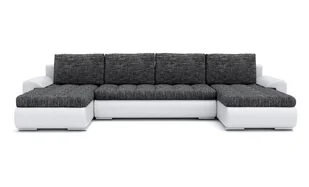 Narożnik do salonu, kanapa narożna, Tokio III, 300x155x75 cm, biel, popiel - Narożniki Narożnik do salonu, kanapa narożna, Tokio III, 300x155x75 cm, biel, popiel - Narożniki - miniaturka - grafika 1