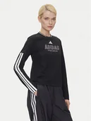 Bluzki damskie - adidas Bluzka Tiro Cut 3-Stripes Mesh JG4085 Czarny Regular Fit - miniaturka - grafika 1