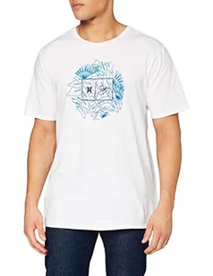 Hurley Męski t-shirt M Sigane Wailehua S/S biały biały S CU0820 - Koszulki męskie - miniaturka - grafika 1
