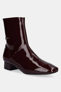 Aldo botki KATRINA damskie kolor czerwony na słupku 14146996 - Botki damskie - miniaturka - grafika 1