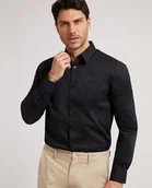 Koszule męskie - Koszula Guess M1Yh20W7Zk1 Jblk Xxl - miniaturka - grafika 1