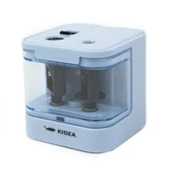 Przybory szkolne - Temperówka elektryczna podwójna A niebieska - DERFORM - miniaturka - grafika 1