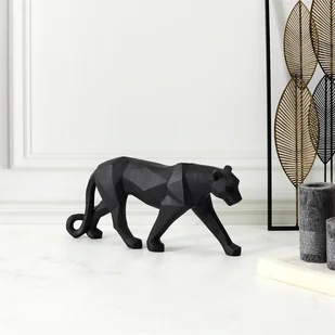Figurka Pantera Origami czarna 40cm - Figurki dekoracyjne - miniaturka - grafika 5
