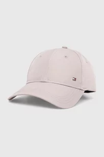 Tommy Hilfiger czapka z daszkiem kolor szary gładka - Czapki męskie - miniaturka - grafika 1