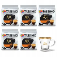 Kawa w kapsułkach i saszetkach - Kapsułki Tassimo L'or Espresso Delizioso 5x 16 szt filiżanka L'or Gratis! - miniaturka - grafika 1