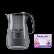 Dzbanki filtrujące - Aquaphor Onyx 4.2L Czarny dzbanek filtrujący + wkład B25 Mg+ - miniaturka - grafika 1