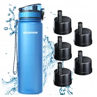 Shakery i bidony sportowe - Butelka Filtrująca Filtr Bidon AQUAPHOR CITY 800 ml Niebieska + 5 Wkładów - miniaturka - grafika 1