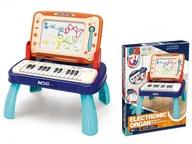 Zabawki kreatywne - Pianinko Stolik 2w1 + znikopis 46x37x5cm - miniaturka - grafika 1