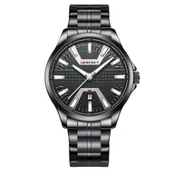 Zegarki męskie - Czarny zegarek męski bransoleta duży solidny Perfect M112D - miniaturka - grafika 1