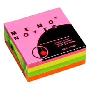 Dalpo NOTES SAMOPRZYLEPNY MEMO KOSTKA 75X75MM BRILLIANT - Etykiety samoprzylepne i bloki etykiet - miniaturka - grafika 1