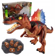 Zabawki interaktywne dla dzieci - Dinozaur Sterowany Pilotem Spinosaurus Efekty Dźwiękowe Świetlne Chodzi Ryk - miniaturka - grafika 1