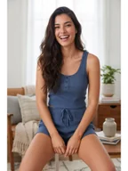 Piżamy damskie - Passion Elysiane - Piżama dwucześciowa, niebieska Wariant/Rozmiar: L DOSTAWA 24h GWRANCJA - miniaturka - grafika 1