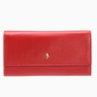 Portfele - Portfel Damski Skórzany Duży RFID Na Karty PUCCINI Czerwony MU1680125-3E - miniaturka - grafika 1