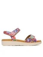 Sandały damskie - Remonte Sandały D2049-90 Czerwony - miniaturka - grafika 1