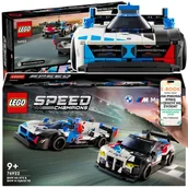 Klocki - ZESTAW LEGO BMW • M4 GT3 + M Hybrid V8 • LEGO AUTA SAMOCHODY 76922 SUPER PREZENT DLA DZIECKA + EBOOK-1 - miniaturka - grafika 1