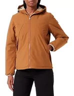 Kurtki damskie - Champion Legacy Outdoor W-Stretch Nylon Hooded Kurtka Kobiety, Jasnobrązowy, S - miniaturka - grafika 1