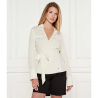 Bluzki damskie - Tommy Hilfiger Lniana bluzka Regular Fit - miniaturka - grafika 1