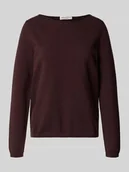 Swetry damskie - Sweter o kroju regular fit z dzianiny z dodatkiem żywej wełny - miniaturka - grafika 1