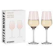 Kieliszki - Zestaw 2 kieliszków do białego wina Ritzenhoff Fiord Light sunrise - miniaturka - grafika 1