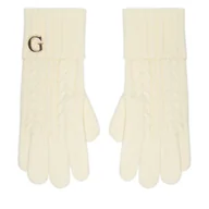 Rękawiczki - Rękawiczki Damskie Guess AW5382 POL02 Biały - miniaturka - grafika 1