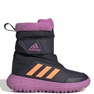 Buty dla dziewczynek - Buty dziecięce adidas GZ6795 WINTERPLAY C Czarne - miniaturka - grafika 1