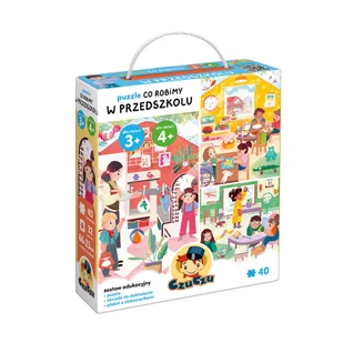 CzuCzu Puzzle Co robimy w przedszkolu - Książki edukacyjne - miniaturka - grafika 1