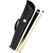 Stoły bilardowe i akcesoria - MAX Dwuczęściowy kij bilardowy 145,8 cm + pokrowiec - miniaturka - grafika 1