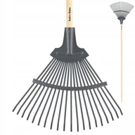 Grabie i motyki - GRABIE GRABKI BLASZANE 440 MM WACHLARZOWE OGRODOWE DO LIŚCI TRAWY METALOWE - miniaturka - grafika 1