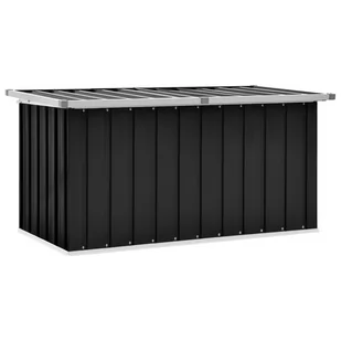 vidaXL Skrzynia ogrodowa do przechowywania, antracytowa, 129x67x65 cm vidaXL - Skrzynie ogrodowe - miniaturka - grafika 1