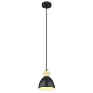 Lampy sufitowe - Globo Wiho 54018HS lampa wisząca zwis 3x40W E27 czarna/biała - miniaturka - grafika 1