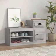 Wieszaki i stojaki - vidaXL Szafka na buty, szary dąb sonoma, 100x42x60 cm - miniaturka - grafika 1