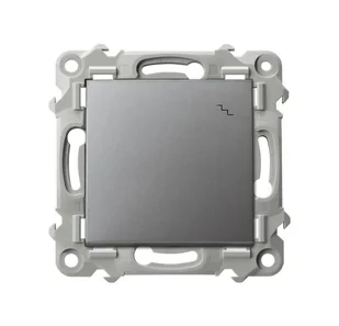Wyłącznik schodowy SZAFIR - szary mat - Wyłączniki światła i elektryczne - miniaturka - grafika 1