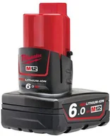 Akumulatory do elektronarzędzi - Milwaukee Akumulator M12 B6 12V 6,0Ah 4932451395 - miniaturka - grafika 1
