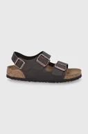 Sandały damskie - Birkenstock Sandały skórzane Milano - miniaturka - grafika 1
