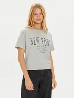 Koszulki i topy damskie - Brave Soul T-Shirt LTS-568JEMIMA Szary Oversize - miniaturka - grafika 1