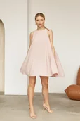 Sukienki - Sukienka HONORATA pastelowy róż - miniaturka - grafika 1