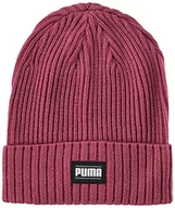 Czapki damskie - PUMA Prążkowana klasyczna czapka typu beanie z mankietem, zakurzona orchidea, jeden rozmiar, Pyłoszczelna orchidea, rozmiar uniwersalny - miniaturka - grafika 1