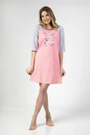 Bielizna nocna - REGINA KOSZULKA DAMSKA 140 XL RÓŻOWY - miniaturka - grafika 1