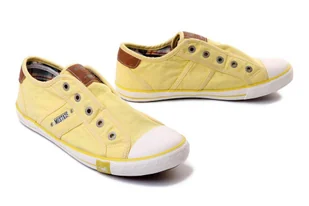 MUSTANG 52C0007 żółty, półtrampki damskie - Mustang - Trampki damskie - miniaturka - grafika 1