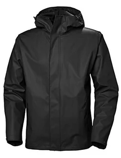 Helly Hansen Helly-Hansen męska kurtka z muchem na zewnątrz wodoodporna powłoka Czarny M 53267-990-Medium - Kurtki męskie - miniaturka - grafika 1