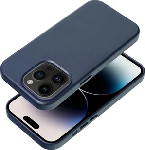 OEM Futerał LEATHER MAG COVER kompatybilny z MagSafe do IPHONE 16 niebieski - Etui i futerały do telefonów - miniaturka - grafika 1