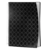 Notesy i bloczki - Kołozeszyt A4/50# PP czarny - miniaturka - grafika 1