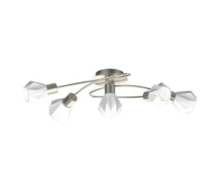 Prezent 27512 - Żyrandol natynkowy METIS 5xE14/40W/230V matowy chrom - Lampy sufitowe - miniaturka - grafika 1